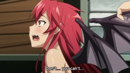 Аниме девушка заглатывает хуй парня ради свежей спермы